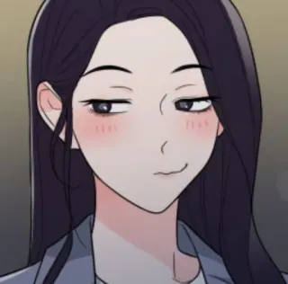 ❤️ woman, smirk, cartoon, attitude, anime telegram sticker