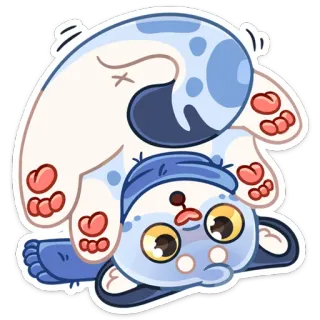 🙃 การ์ตูน, น่ารัก, ตลก, สติกเกอร์, ตัวละคร, ขี้เล่น whatsapp sticker
