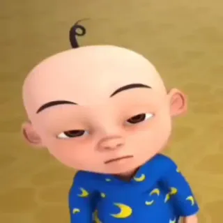 👶 Upin Cartoon, Figur, Upin, Malaysia, Animation, Kind telegram sticker