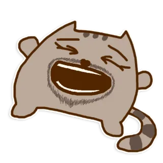 😂 кот, животное, мультфильм, смешной, милый, юмор telegram sticker