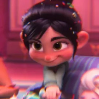 🩰 Vanellope von Schweetz Wreck-It Ralph vanellope, wreck-it ralph, disney, animado, personaje, dibujos animados telegram sticker