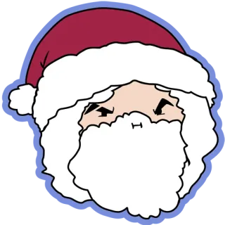 🎅 Santa Claus Père Noël, Noël, Vacances, Dessin animé, Festif, Hiver, Saint Nicolas telegram sticker