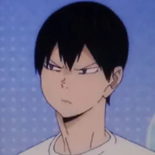 😒 Kageyama Tobio Haikyuu!! Anime, Haikyuu, Kageyama, Tobio, Mangá, Esportes, Vôlei telegram sticker