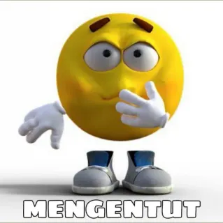 🤢 MENGENTUT Emoji, Expressão, Chocado, Indonésio telegram sticker
