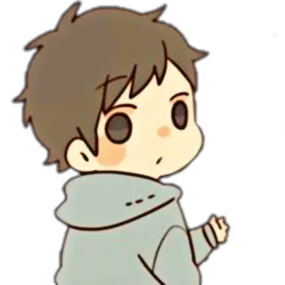 🥡 Cartoon, Figur, Junge, Illustration telegram sticker