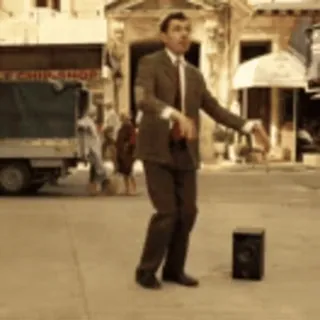 🕺 Mr. Bean Mr. Bean, comedy, dancing, humor whatsapp sticker