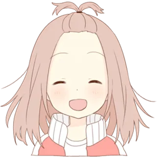 😄 动漫, 卡通, 可爱, 女孩, 快乐, 贴纸 telegram sticker