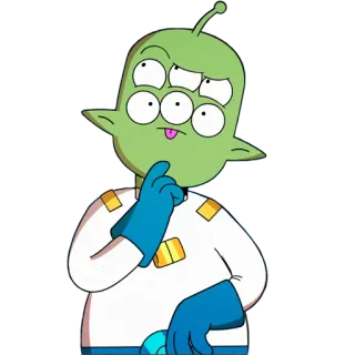 😛 Gary Goodspeed Final Space Alien, Cartoon, Figur, Final Space, Gary Goodspeed, Science-Fiction, Animation telegram sticker