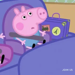 🐽 Peppa Pig JOIN US peppa, pig, dessin animé, animé telegram sticker