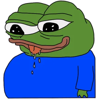 😋 Pepe the Frog pepe, kikker, meme, internet meme telegram sticker