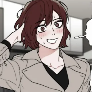 🕯 anime, kreskówka, kobieta, postać, uśmiechnięta telegram sticker
