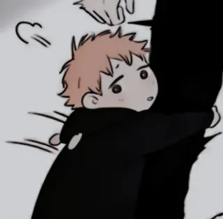 🥯 Anime, Dziecko, Przytulanie, Słodkie, Kreskówka telegram sticker
