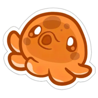 😦 octopus, sea, cute, animal, kawaii telegram sticker