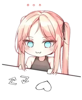 💞 Anime, Mädchen, süß, Aufkleber telegram sticker