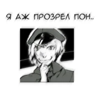 🖤 Я АЖ ПРОЗРЕЛ ПОН.. telegram sticker