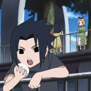 🤹 Sasuke Naruto 애니메이션, 만화, 사스케, 나루토, 우치하, 먹방 telegram sticker