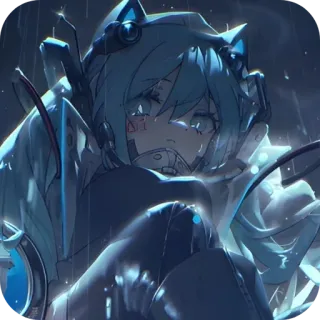 😠 Hatsune Miku Vocaloid 01 telegram sticker