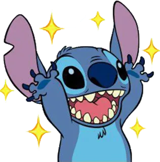 😃 Stitch สติช, ดิสนีย์, ลิโล่ แอนด์ สติทช์, น่ารัก, การ์ตูน telegram sticker
