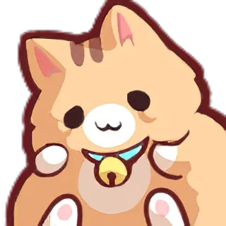 🙀 кот, милый, животное, каваий, наклейка telegram sticker