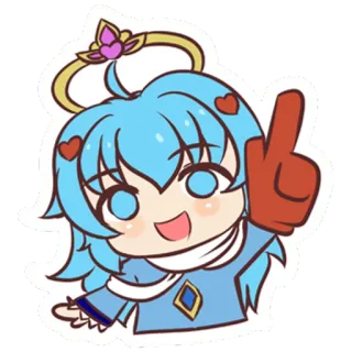 🤩 Anime, Chibi, Fofo, Desenho animado, Personagem, Garota, Kawaii, Ilustração telegram sticker