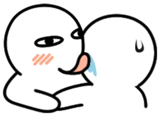 💋 gambar batang, cium, emotikon, cinta, lucu, kartun telegram sticker