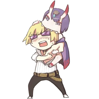 ❤️ Anime, Chibi, Desenho animado, Fofo, Personagem whatsapp sticker