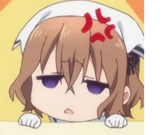 💢 Anime, Manga, Wütend, Frustriert, Niedlich, Chibi telegram sticker