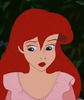 😍 Ariel The Little Mermaid Ariel, Disney, The Little Mermaid, princess, cartoon, red hair telegram sticker