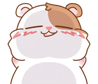 😏 hamster, süß, tier, säugetier, nagetier, fröhlich, lustig telegram sticker