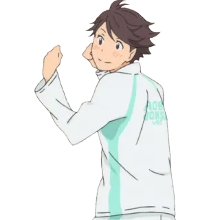 ✊ Oikawa Tooru Haikyuu!! Aoba Johsai VBC Anime, Haikyuu, Vôlei, Esporte, Personagem, Oikawa Tooru telegram sticker