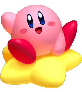 ⭐️ Kirby gra wideo, nintendo, słodki, różowy, gwiazda telegram sticker