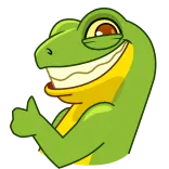 Stevie the Lizard telegram stickers