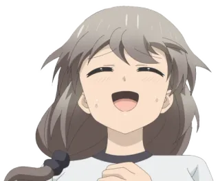 ☺️ Аниме, Девушка, Милый, Счастливый, Мультфильм telegram sticker