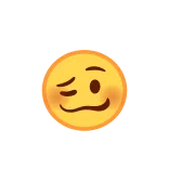🥴 emoji, smile, face, expression, blush, winking telegram sticker
