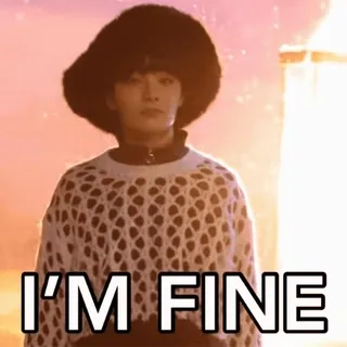 👌 I'M FINE Meme, Potret, Orang, Topi, Teks, Saya baik-baik saja telegram sticker