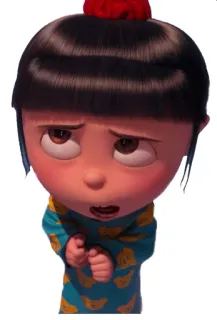 😦 Agnes Despicable Me Cartoon, Agnes, Ich Einfach Unverbesserlich, Figur, Mädchen telegram sticker