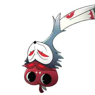 🙃 Stolas Helluva Boss burung hantu, iblis, kartun, animasi, helluvaboss, neraka, stolas telegram sticker