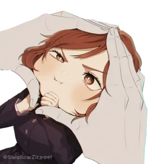 😡 @SwallowZireael อนิเมะ, การ์ตูน, ภาพประกอบ, ภาพเหมือน, ผู้หญิง, น่ารัก, มีม telegram sticker