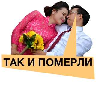 😵 ТАК И ПОМЕРЛИ telegram sticker