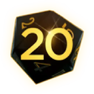 🎲 d20, dice, tabletop, rpg, twenty, game telegram sticker