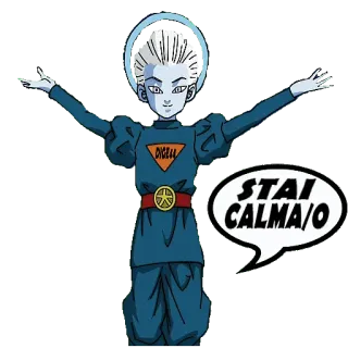 🙌 STAI CALMA/O anime, character, calm, stai calma, dicell telegram sticker