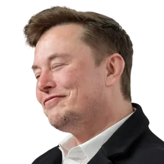 ☺️ Elon Musk Elon Musk, Tecnologia, Negócios, Retrato telegram sticker