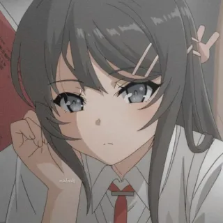 – ✦ sakurajima mai telegram stickers