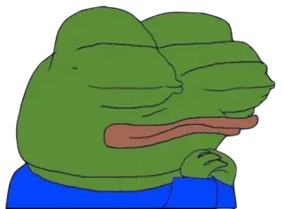 🙏 Pepe the Frog Pepe, grenouille, mème, internet, personnage whatsapp sticker
