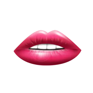 👄 губы, рот, красота, макияж, косметика, красный, блеск telegram sticker