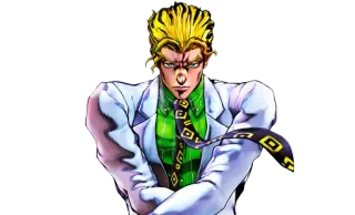 😎 Yoshikage Kira JoJo's Bizarre Adventure Anime, Manga, Personnage, Méchant telegram sticker