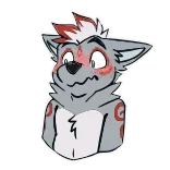 😳 Furry, Dibujos animados, Lobo, Antropomorfo, Lindo, Sticker telegram sticker