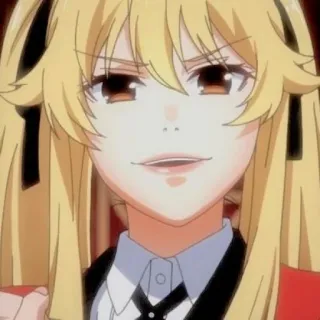 🦮 Mary Saotome Kakegurui Anime, Chica, Rubia, Kakegurui, Mary Saotome telegram sticker