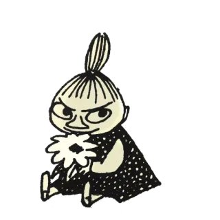 ✉️ Little My Moomin cartoon, Moomin, Little My, character, cute, sticker telegram sticker