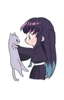 ☁️ anime, gatto, carino, chibi, manga whatsapp sticker